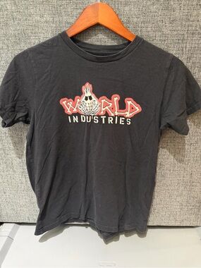 Kids Black 'World Industries' Graphic Tee